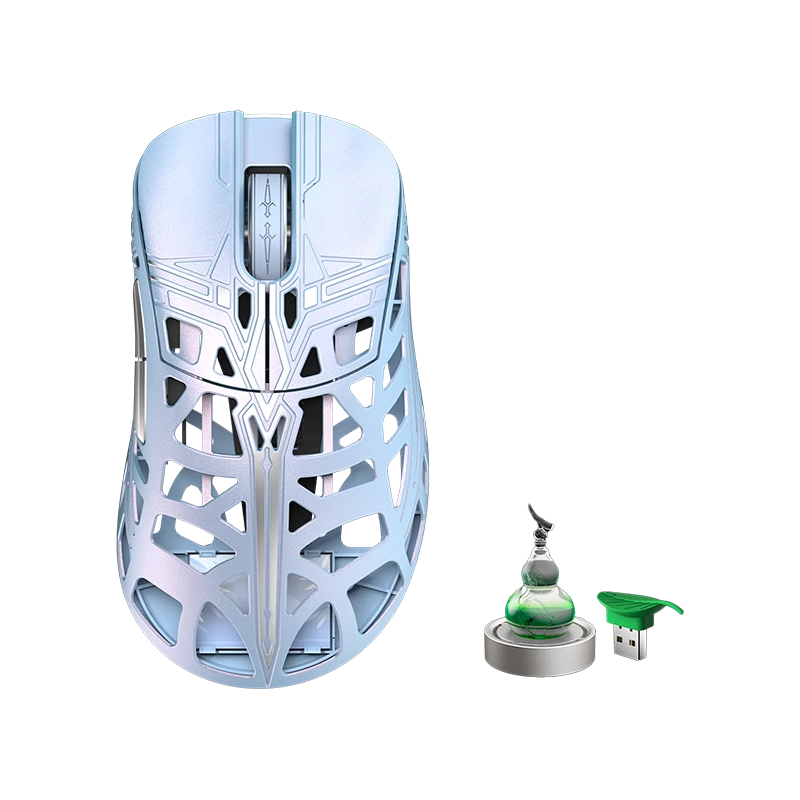 WLMOUSE × The Swords Magnesium Alloy Wireless Gaming Mouse Ice Blue