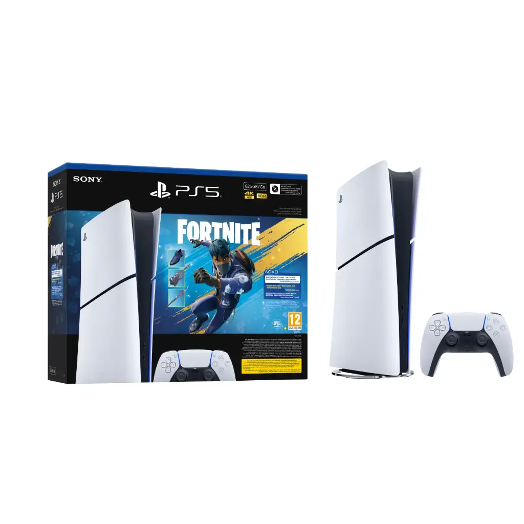 PS5 Slim Console Digital Fortnite Flowering Chaos Voucher Bundle