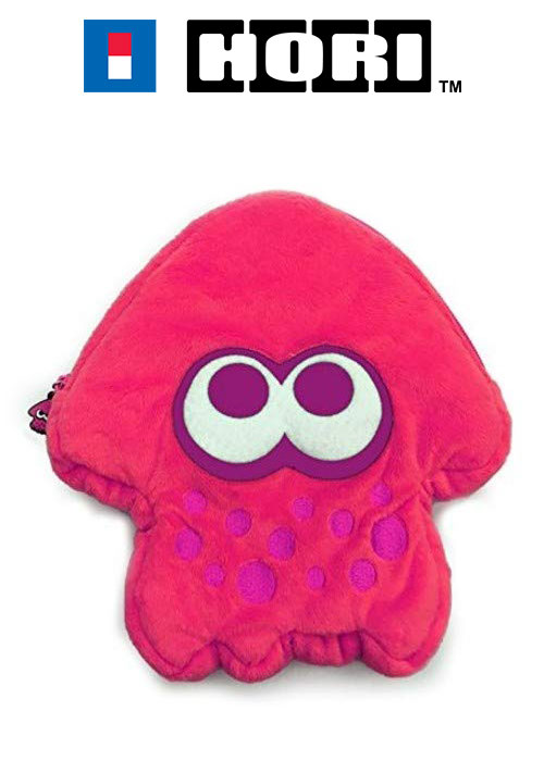 HORI Nintendo Switch Splatoon 2 Squid Plush Pouch (Neon Pink)