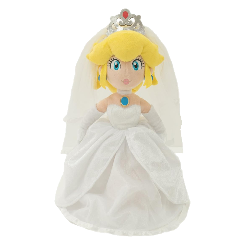 San Ei Mario Princess Peach Wedding Style Plush