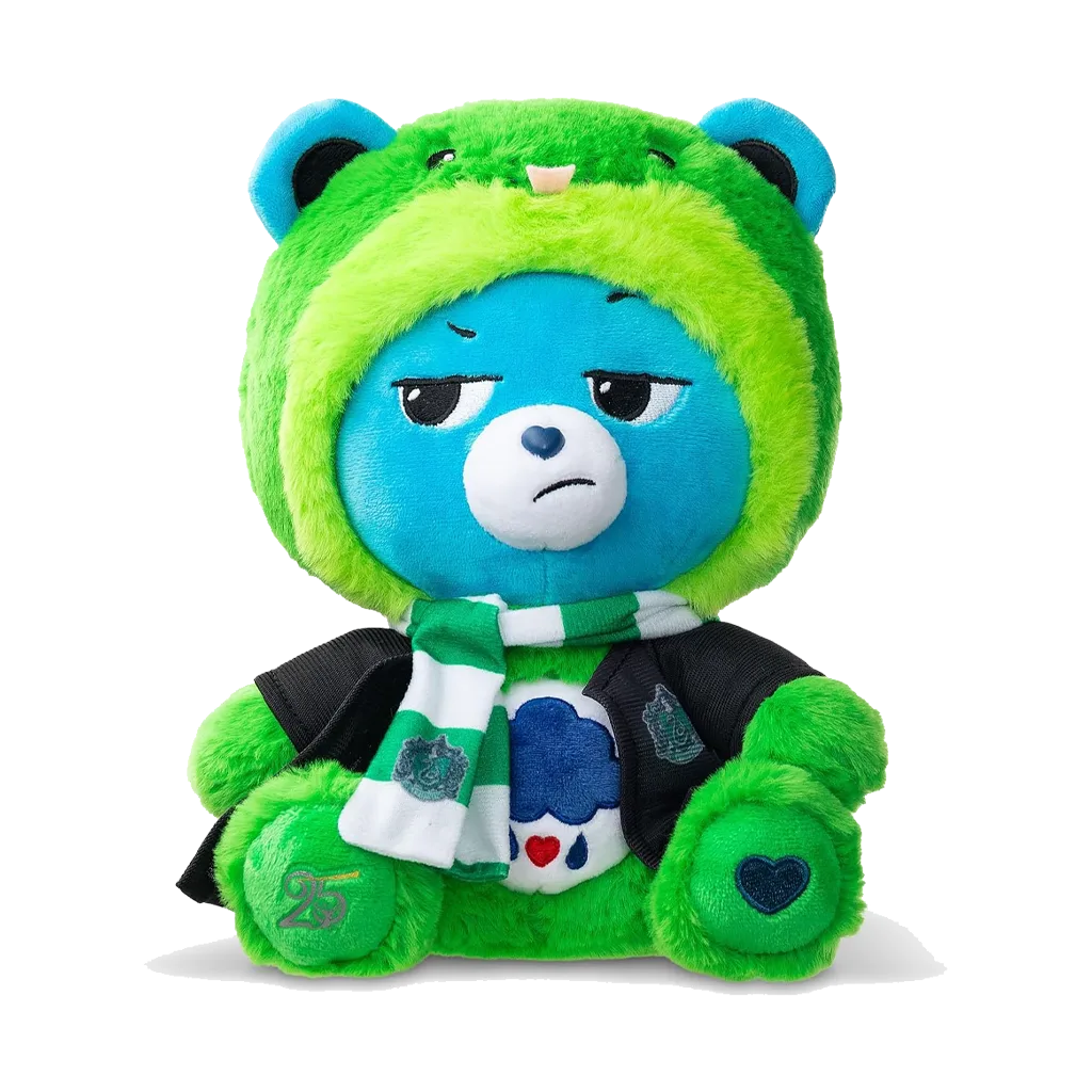 Care Bears x Harry Potter Hoodie Mascot Grumpy Bear X Slytherin Plush