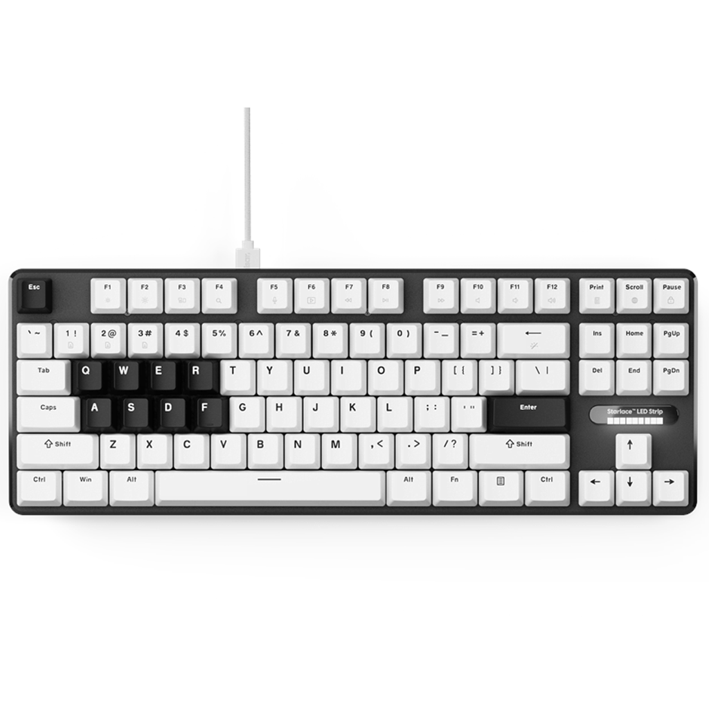 Pulsar PCMK 3 HE TKL Gaming Keyboard 87-Key ANSI White 
