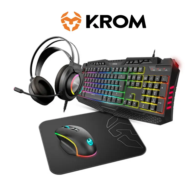 KROM KRITIC RGB Rainbow Gaming Kit