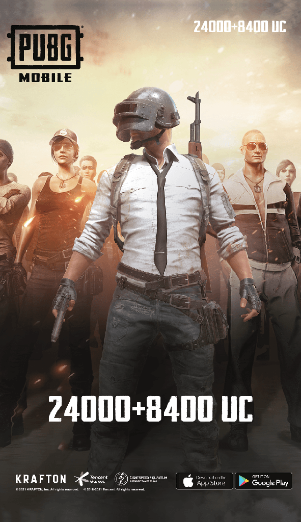PUBG Mobile 24000+8400 UC - [Digital Code]