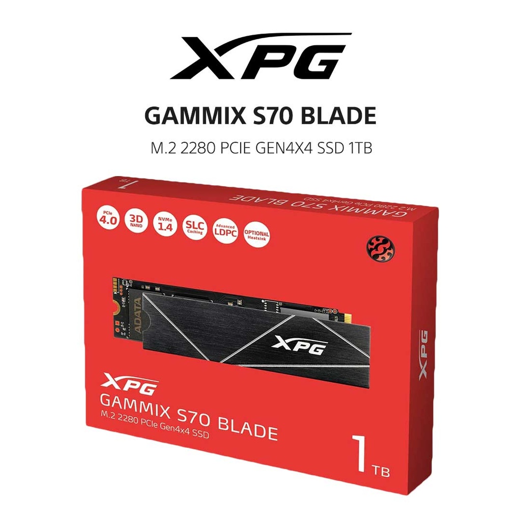 XPG GAMMIX S70 BLADE M.2 2280 PCIE GEN4X4 SSD 1TB