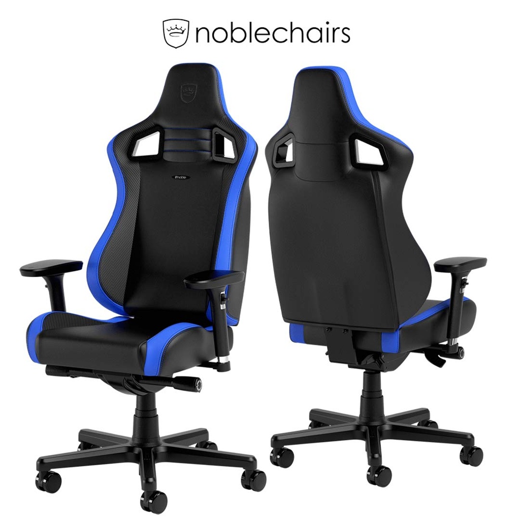 Noblechairs EPIC Compact Gaming Chair-Black/Carbon/Blue