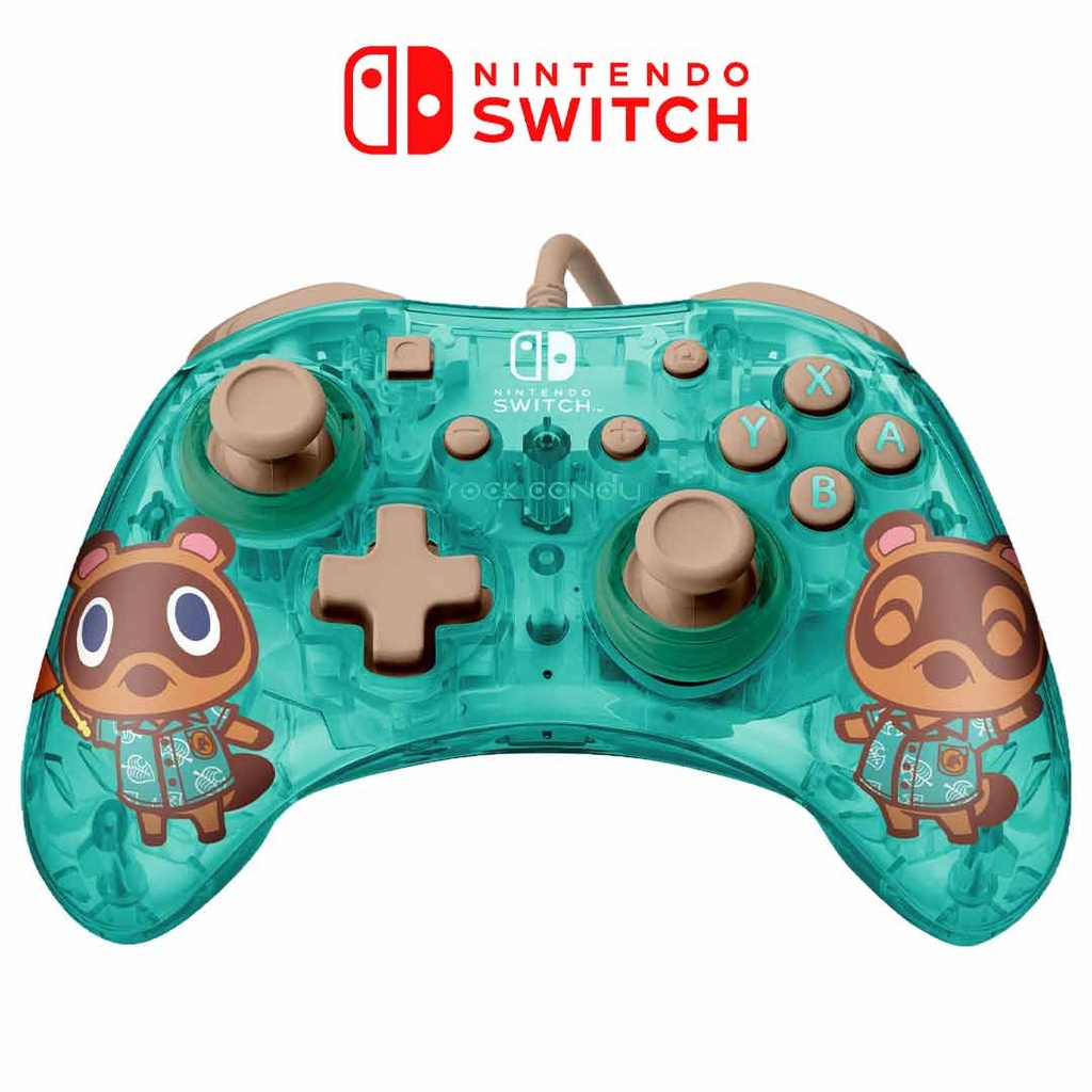 NS Rock Candy Wired Controller Animal Crossing New Horizons - Blue