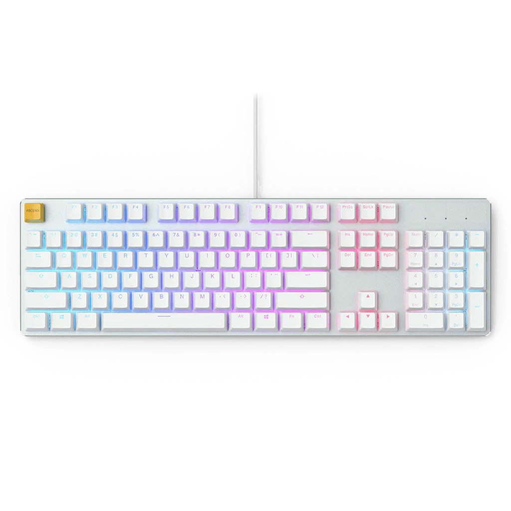 Glorious Keyboard Full Size- PreBuilt - White