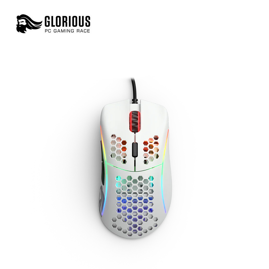 Glorious Model D RGB Gaming Mouse - Matte White