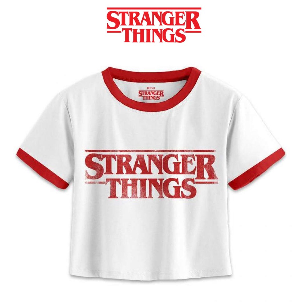 Stranger Things Logo Short Woman T-Shirt (L)