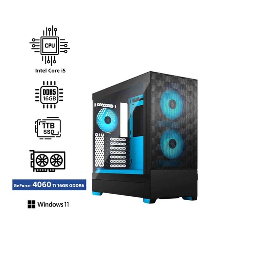 [696186] CORE EC2B Gaming PC -i5 14TH Gen/16GB DDR5/1TB SSD M.2/GeForce 4060Ti/Win 11