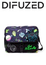 Rick And Morty - Space AOP With Flock Print Messengerbag