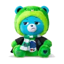 Care Bears x Harry Potter Hoodie Mascot Grumpy Bear X Slytherin Plush