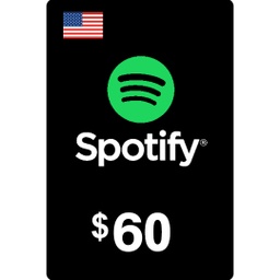 [677276] Spotify Card (US) 60$ [Digital Code]