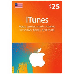 [677295] iTunes gift card 25$ US Account [Digital Code]