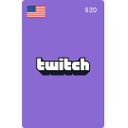 Twitch Gift Cards: $20 US Account [Digital Code]