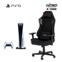 PS5 Console Disc Edition - X1000 Pro Gamer Bundle (Black)