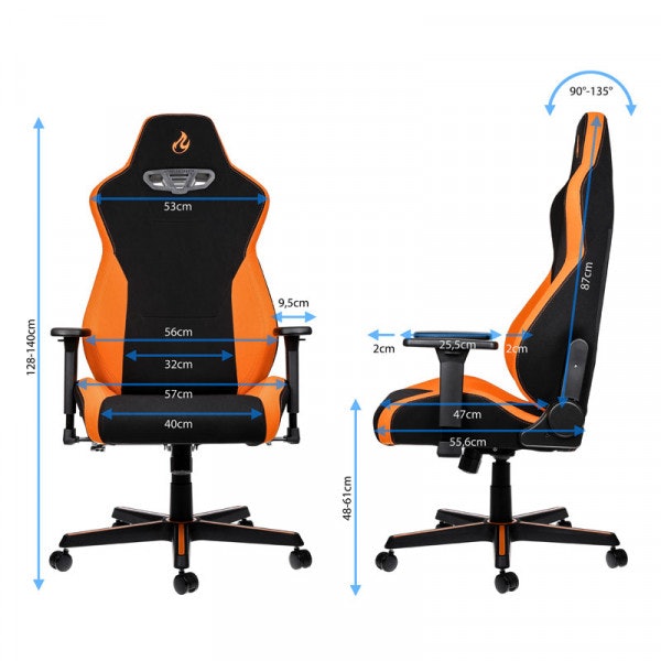 Nitro Concepts S300 Horizon Orange Gaming Chair Game Store