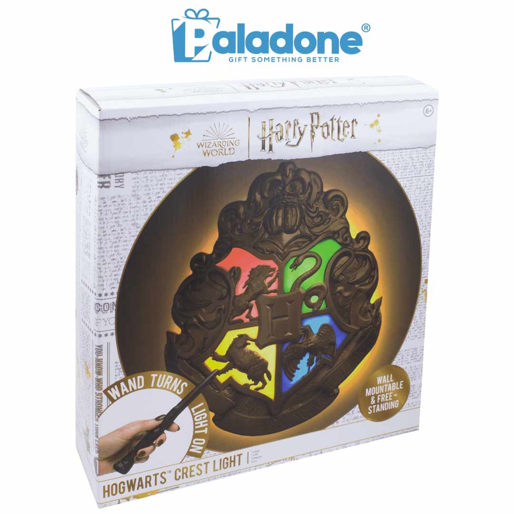 Paladone Harry Potter Crest Light with Wand Remote