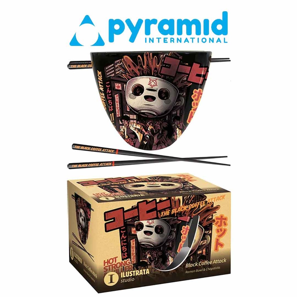 Pyramid - ILUSTRATA (BLACK COFFEE ATTACK) RAMEN BOWL SET