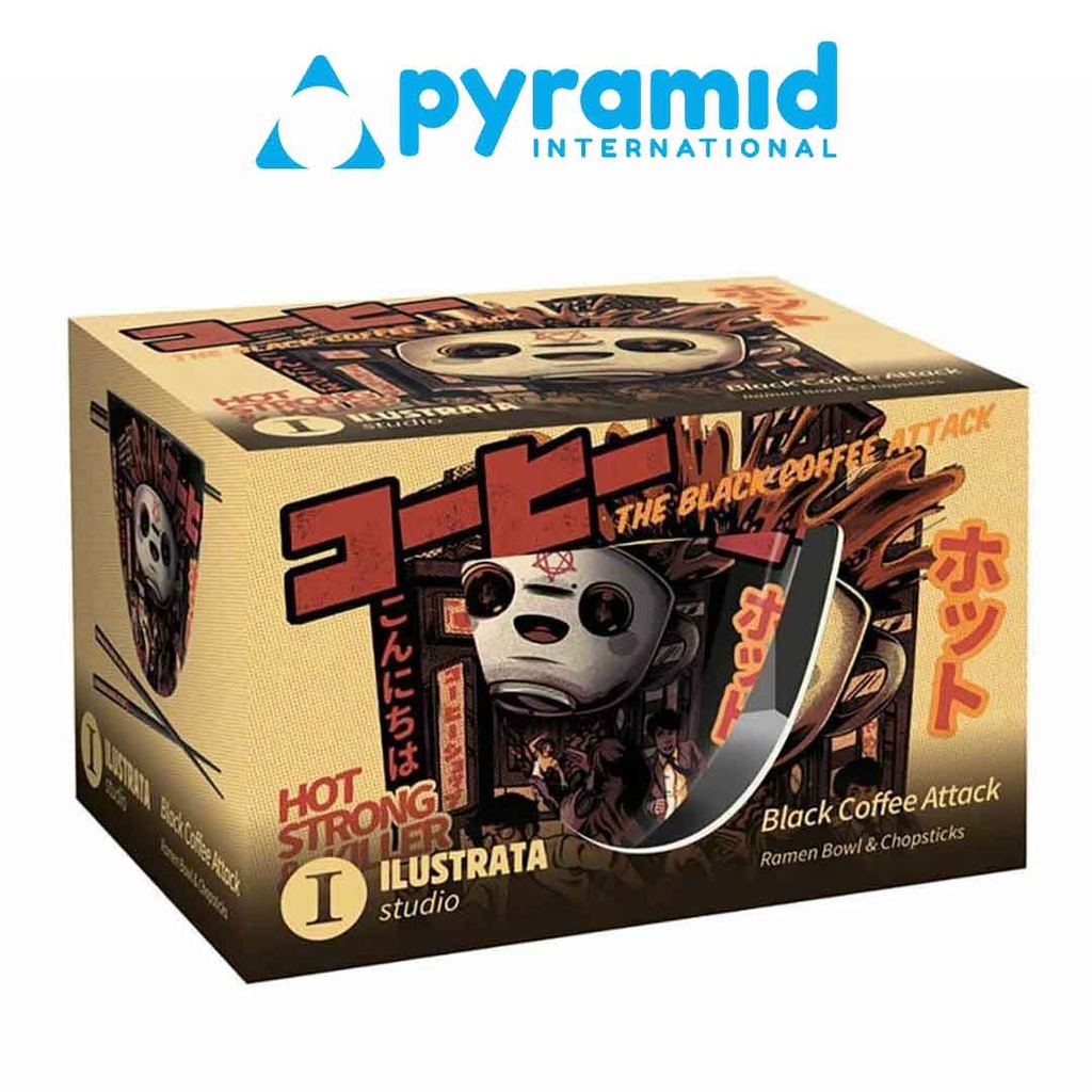 Pyramid - ILUSTRATA (BLACK COFFEE ATTACK) RAMEN BOWL SET