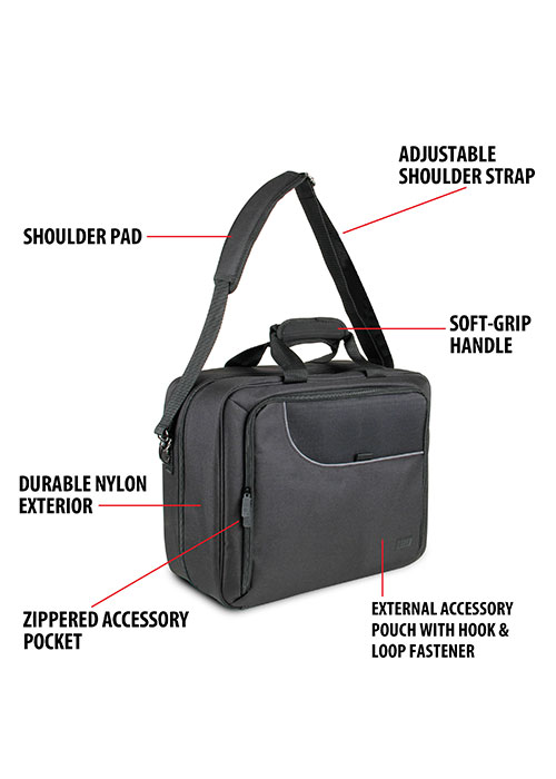 S14 Protective Adjustable Device Case- Black (USA GEAR)