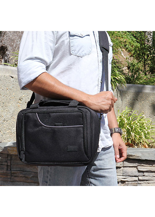 S14 Protective Adjustable Device Case- Black (USA GEAR)