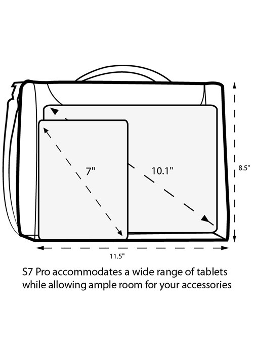 S7 Pro Portable Projector Carrying Case - Black (USA GEAR)