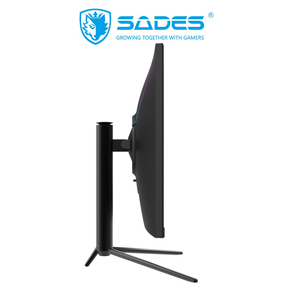 SADES Gaming Monitor 27" Flat QHD 2K RGB HDMI 2.1- 165Hz - M60