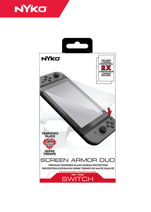 NS Armor 2 Pack Tempered Glass Screen Protectors (Nyko)