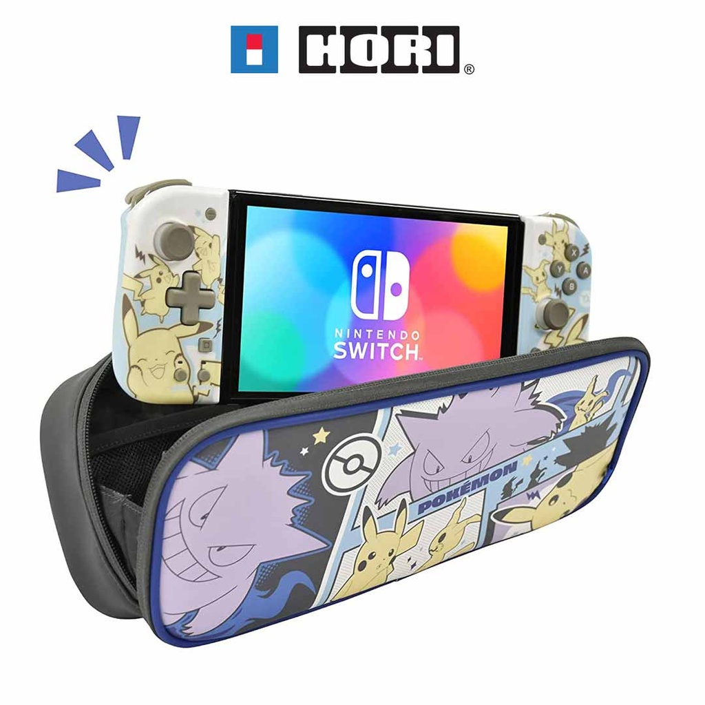 HORI NS Officially Licensed - Cargo Pouch Compact (Pikachu, Mimikyu & Gengar)
