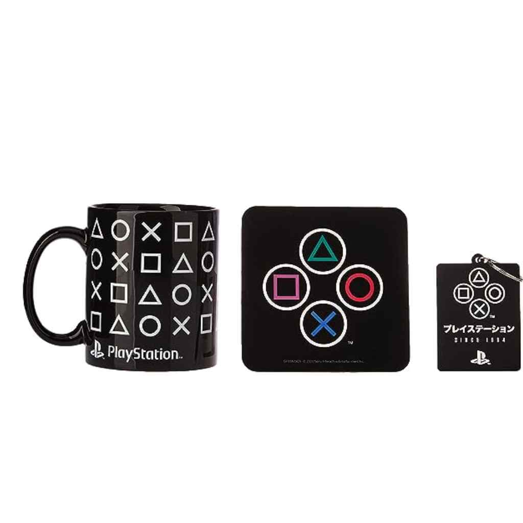 Pyramid - PlayStation Ceramic Mug With Coaster And Keyring Set in Presentation Gift Box