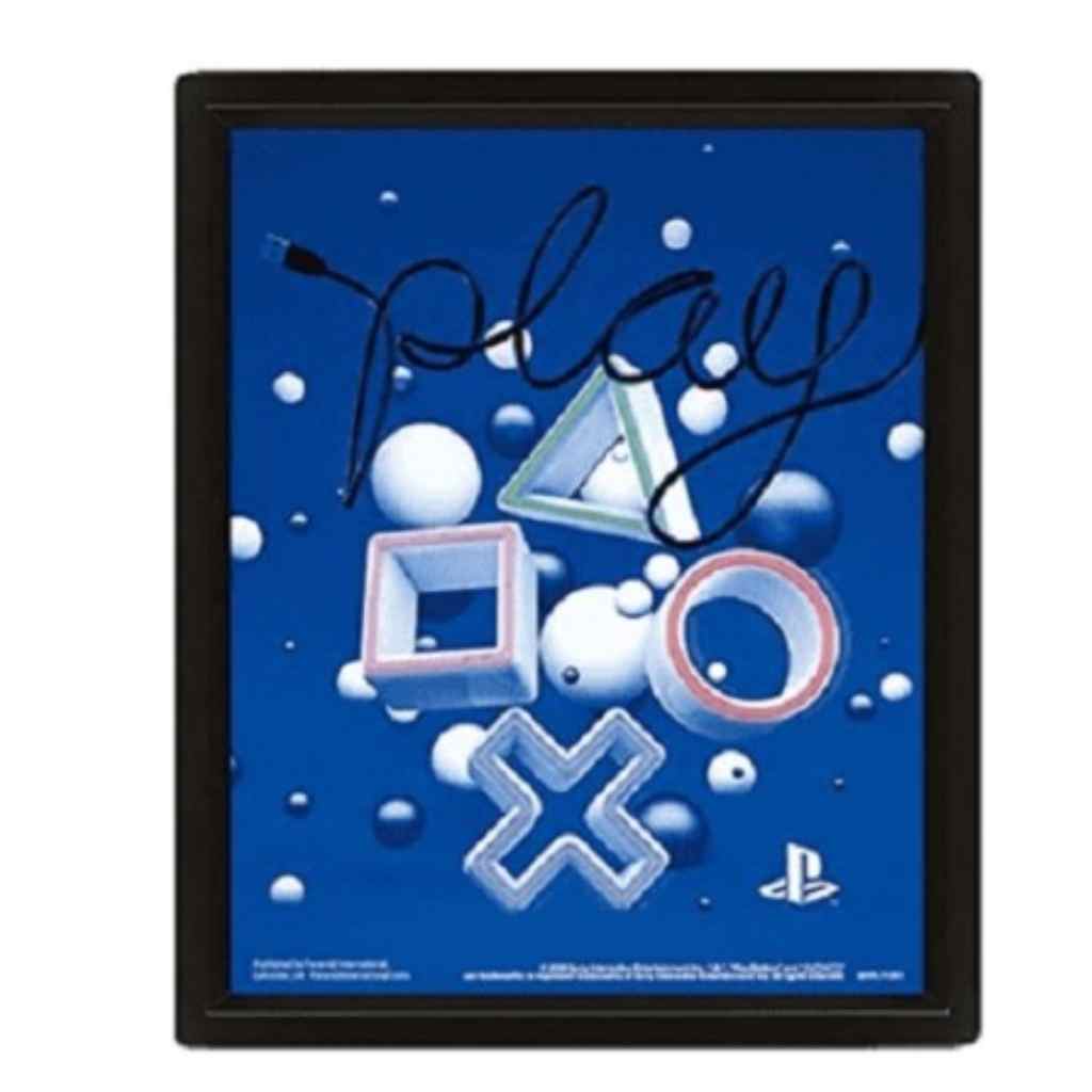 Pyramid - PlayStation (Play) 3D Lenticular Framed Poster