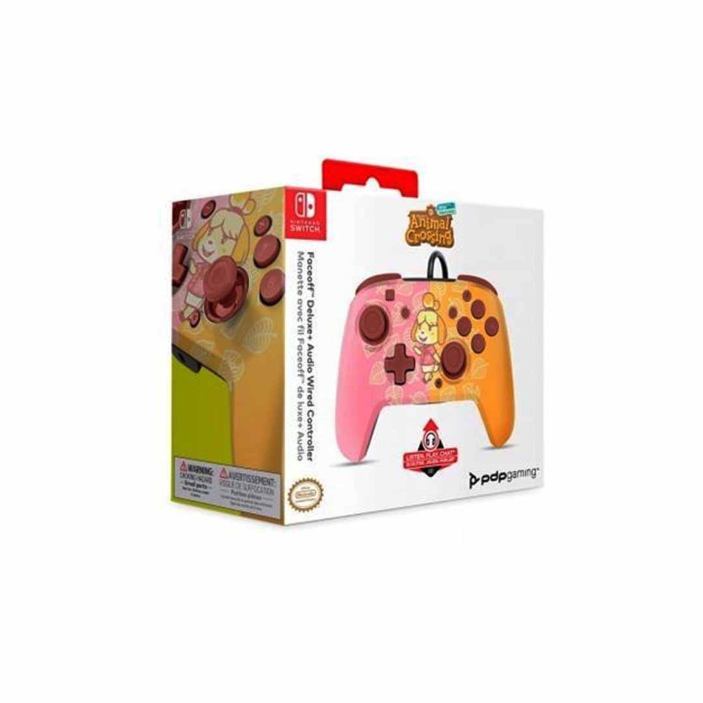 PDP FACE OF DELUX ANIMAL CROSSING ISABELLE - AUDIO WIRED CONTROLLER NS