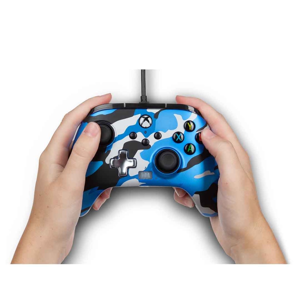 POWER A SERIES X  ENHANCED WIRED CONTROLLER METALLIC CAMO/BLUE XBX/XBX ONE
