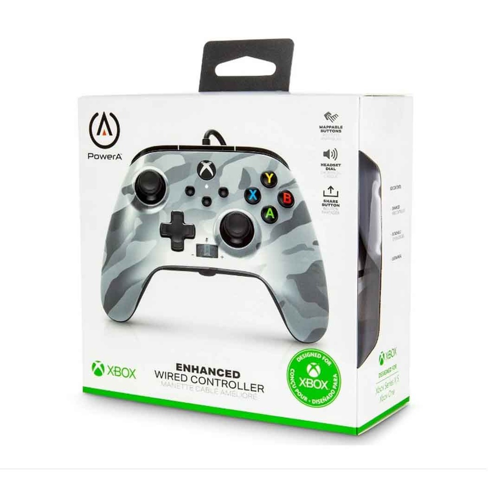 POWER A SERIES X ENHANCED WIRED CONTROLLER METALLIC ARCTIC CAMO XBX/XBX ONE