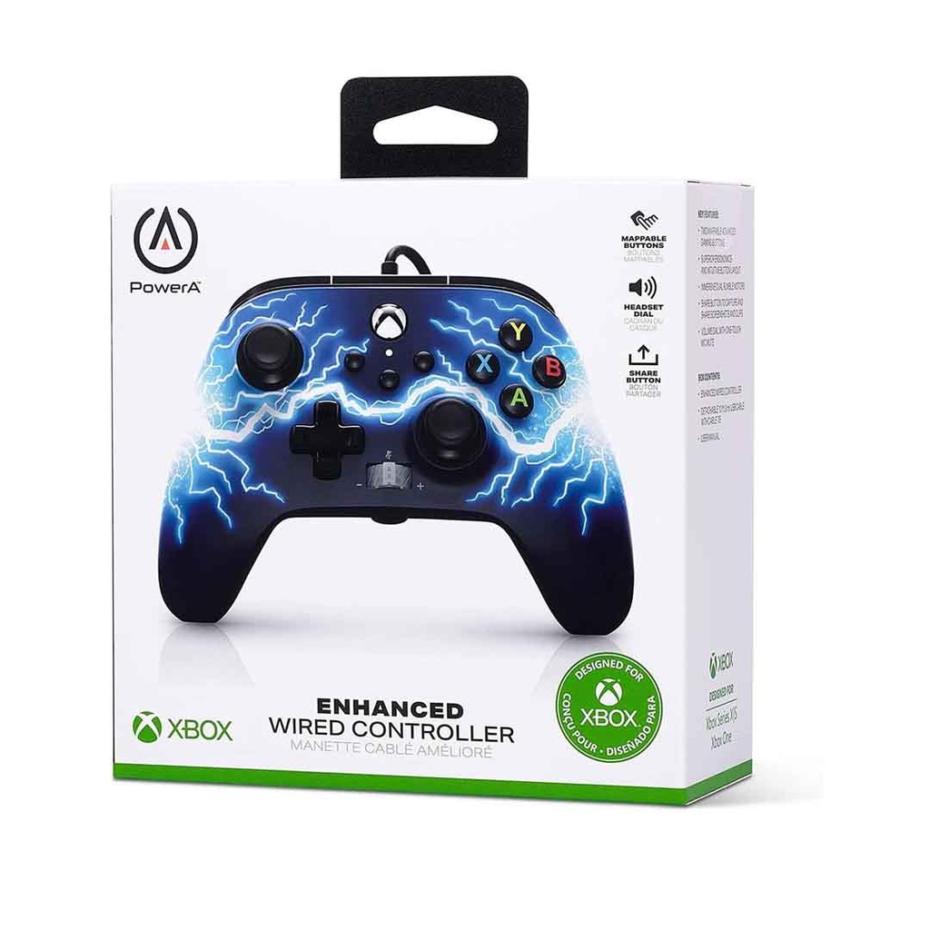 POWER A SERIES X ENHANCED WIRED CONTROLLER ARC LIGHTNING XBX/XBX ONE