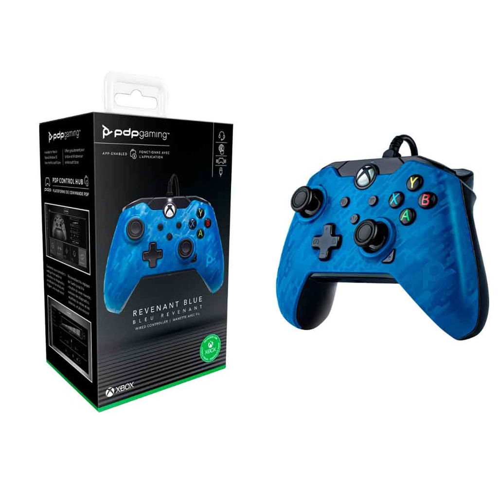 PDP SERIES X WIRED CONTROLLER REVENANT BLUE XBX/XBX ONE