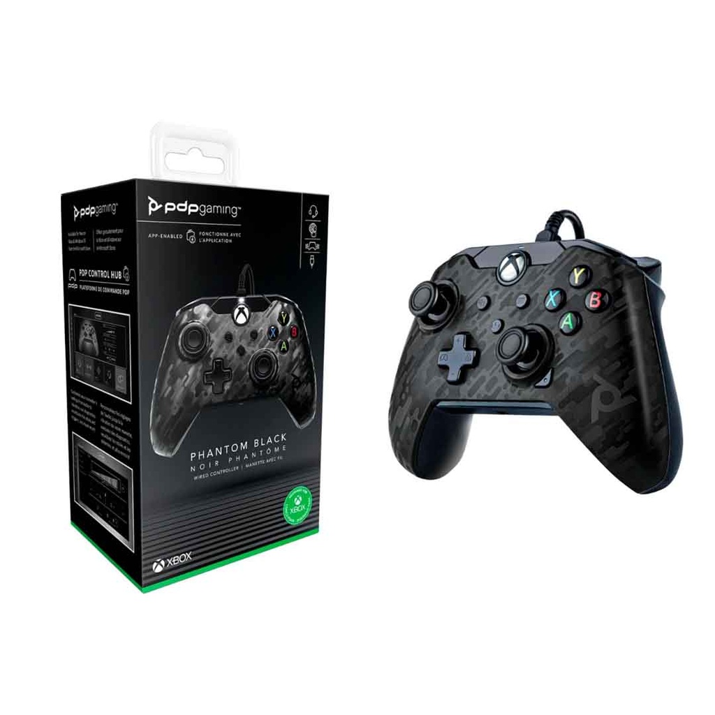 PDP SERIES X  WIRED CONTROLLER PHANTOM BLACK XBX/XBX ONE