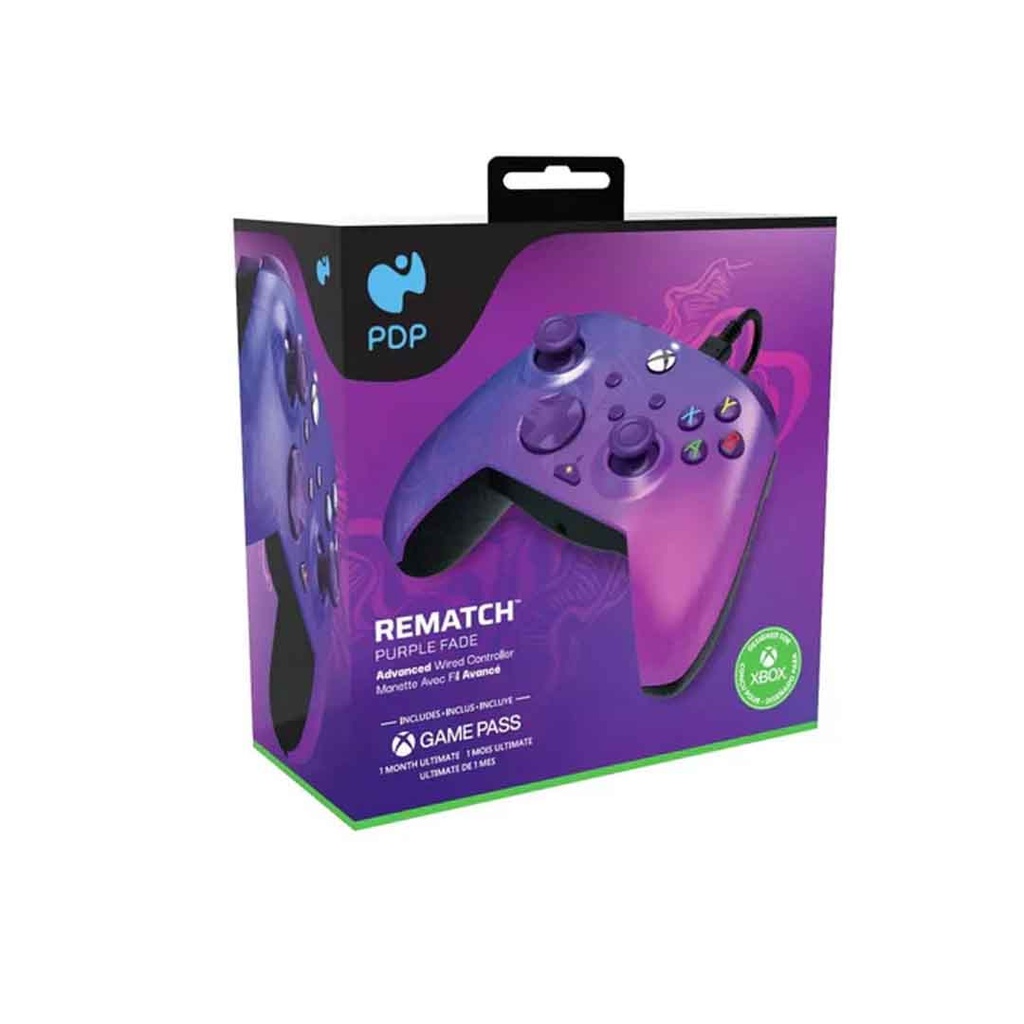 PDP SERIES X REMATCH WIRED CONTROLLER PURPLE FADE XBX/XBX ONE