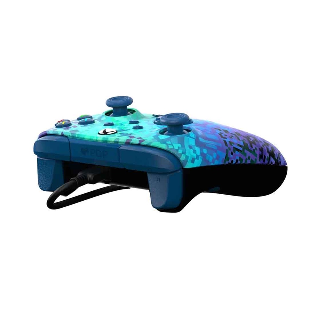 PDP SERIES X REMATCH WIRED CONTROLLER GLITCH GREEN XBX/XBX ONE