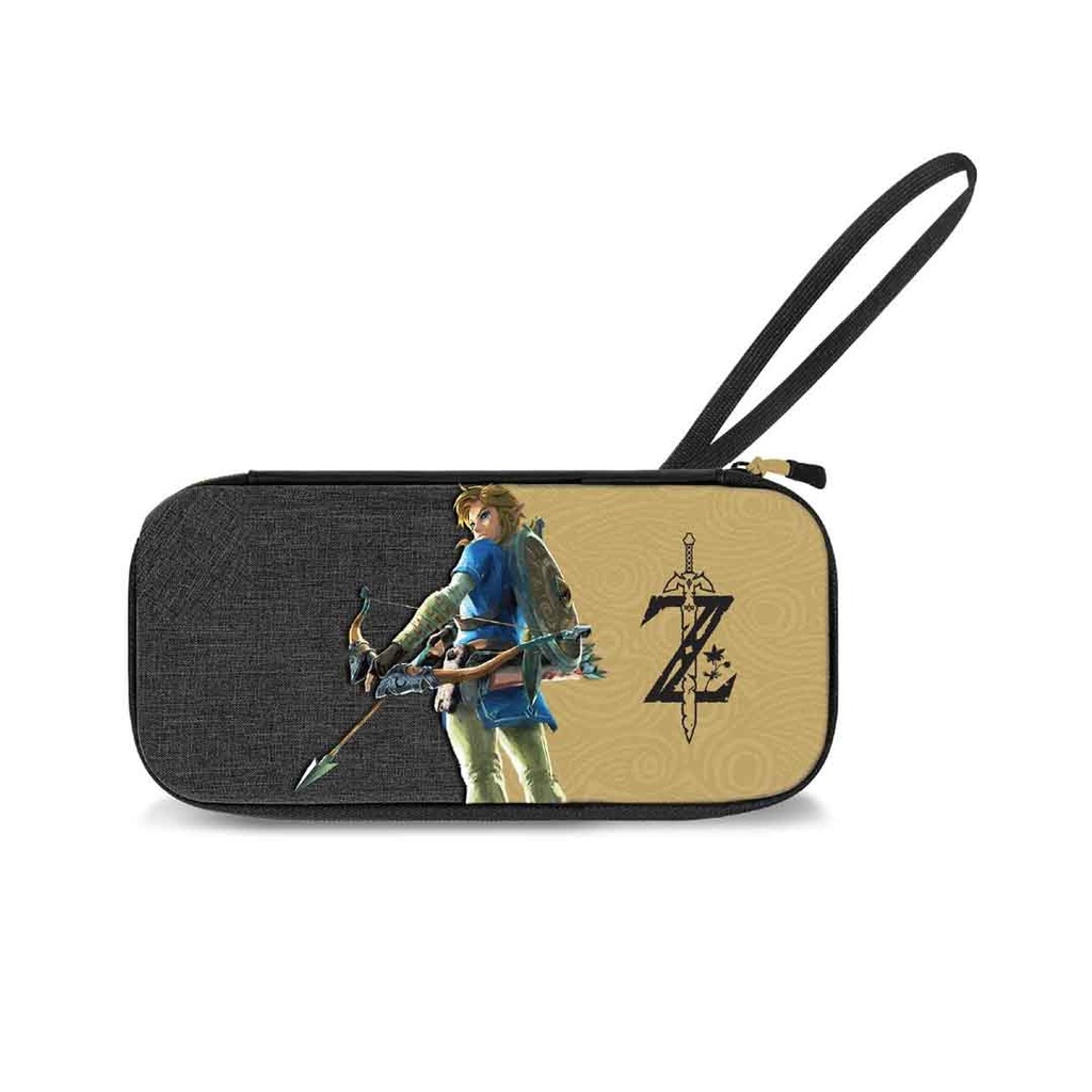PDP ZELDA BREATH OF THE WILD- SLIM DELUXE TRAVEL CASE-NEGRO/ORO-NS LITE