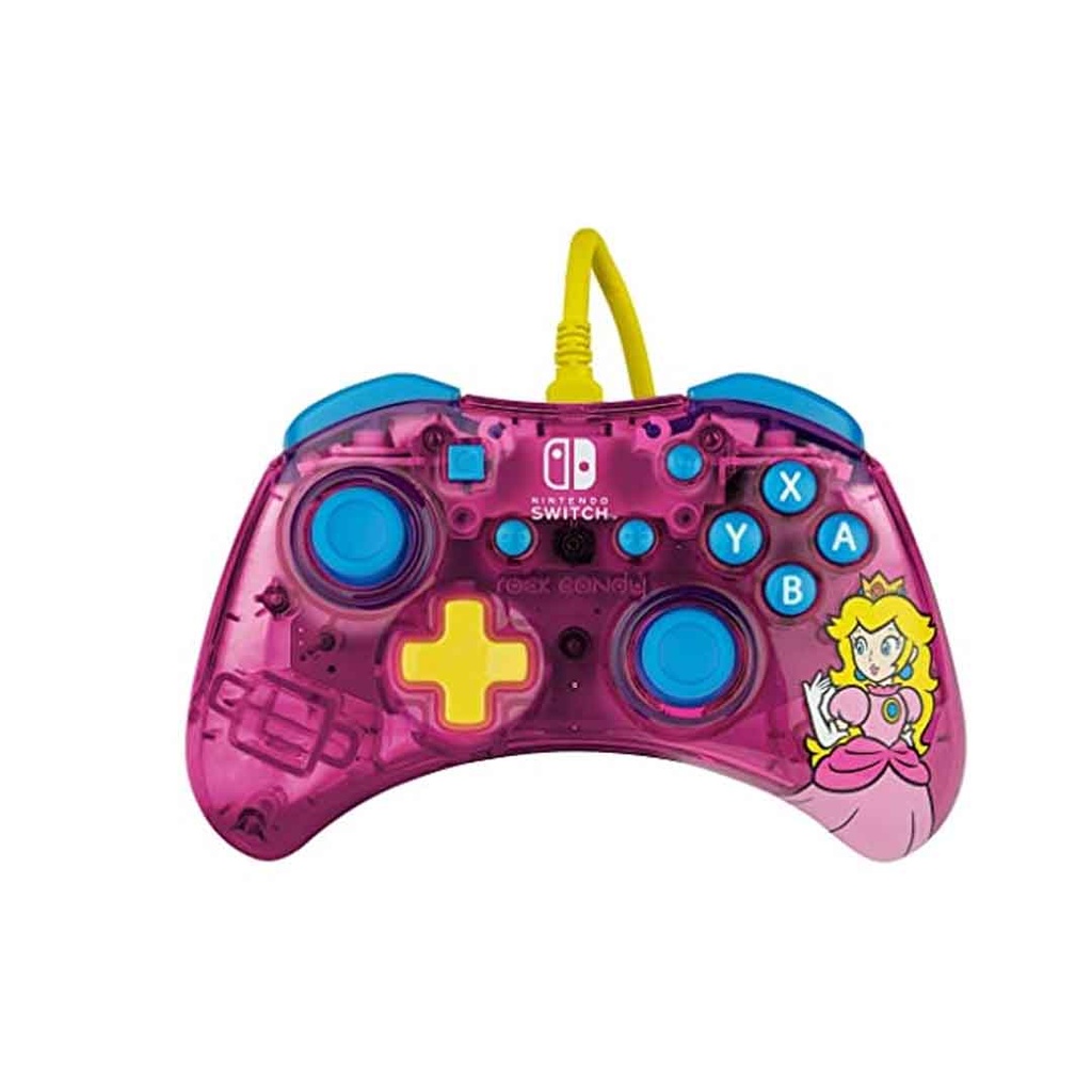 PDP SUPER MARIO PRINCE PEACH ROCK CANDY WIRED CONTROLLER -NS