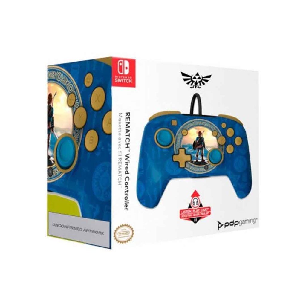 PDP ZELDA HYRULE BLUE REMATCH WIRED CONTROLLER-NS