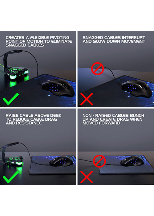 Gaming Mouse Bungee - Green (Enhance)