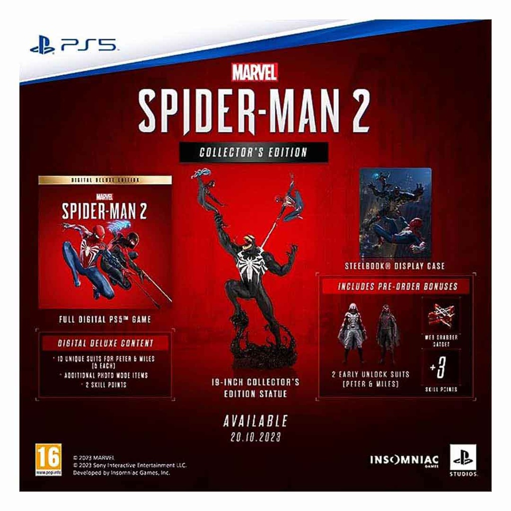 PS5 Marvel's Spider-Man 2 - Collectors Edition R2 (Arabic)