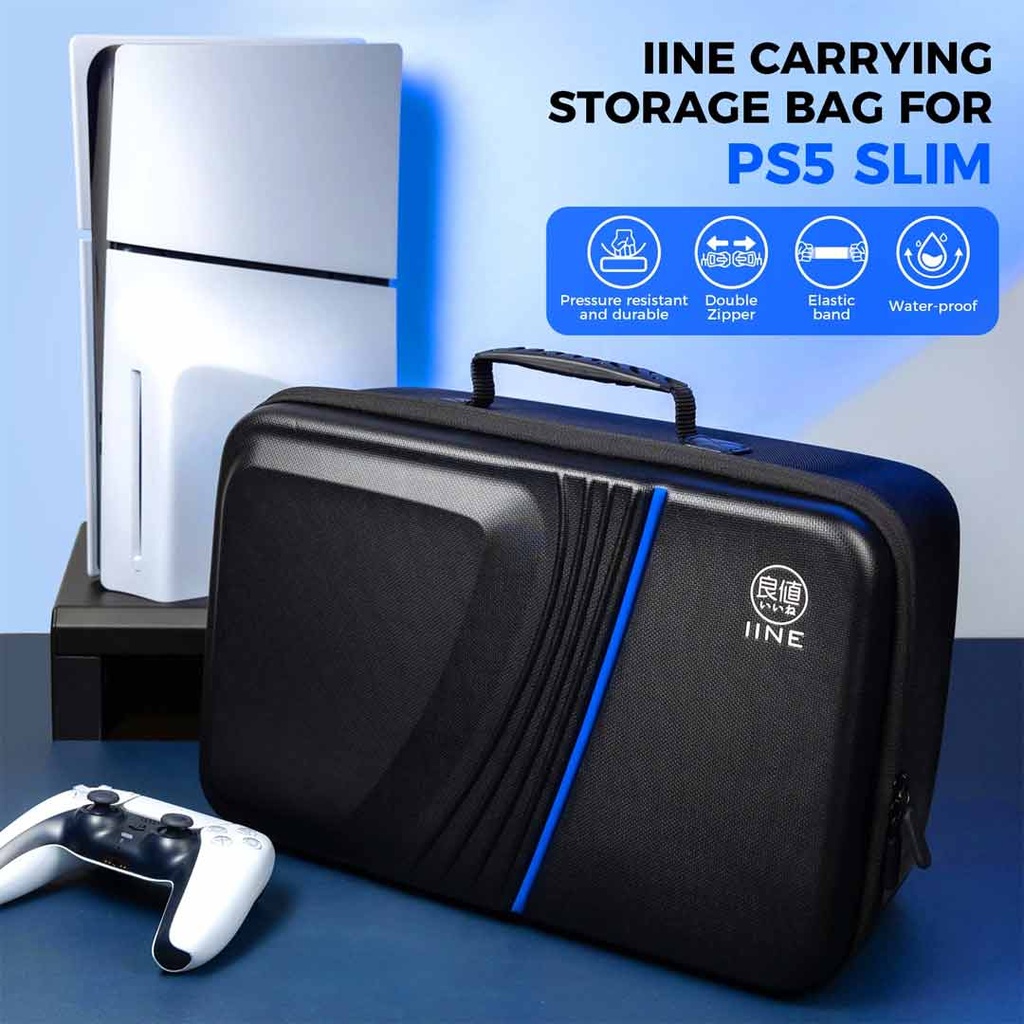 IINE Carrying Storage Bag for PS5 Slim