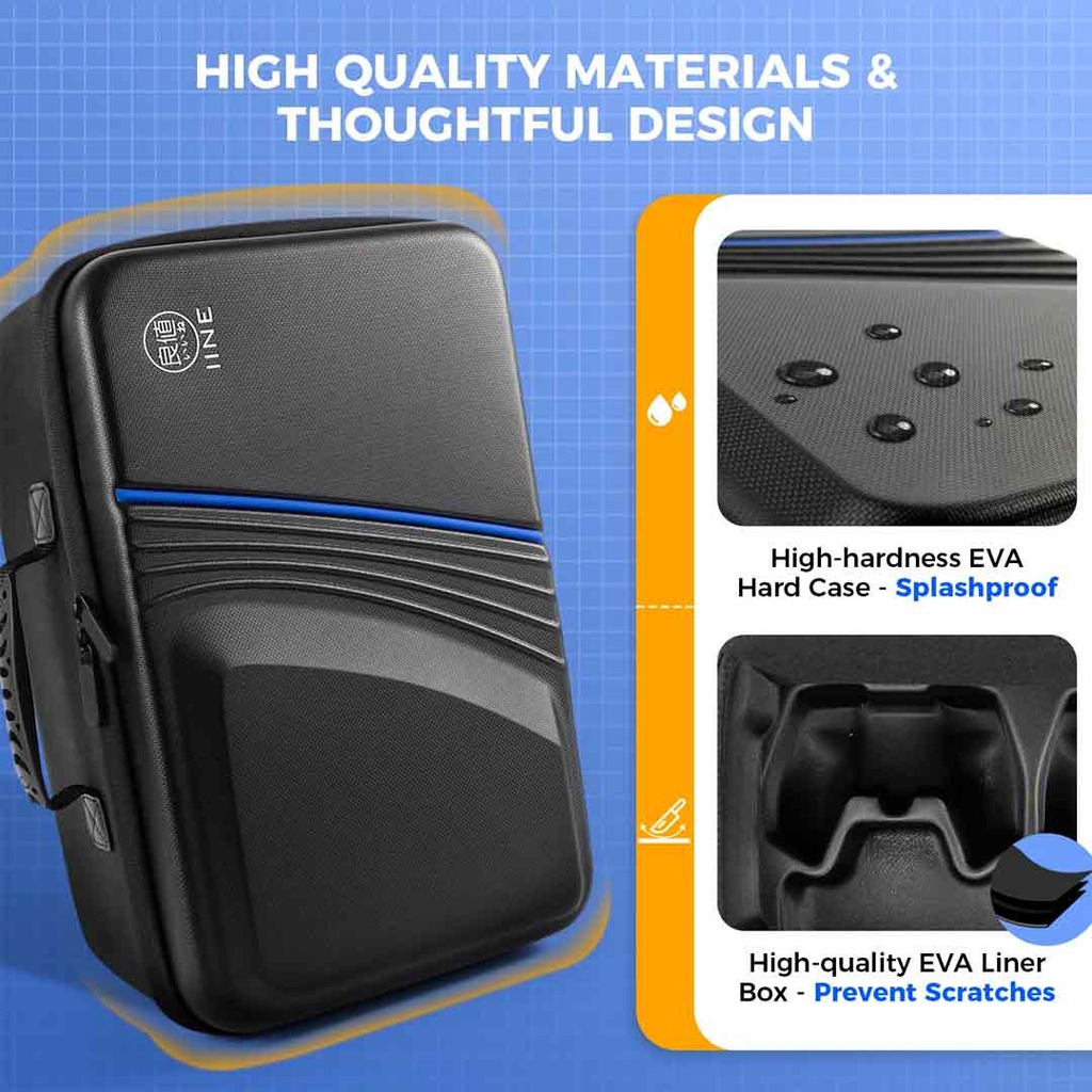 IINE Carrying Storage Bag for PS5 Slim