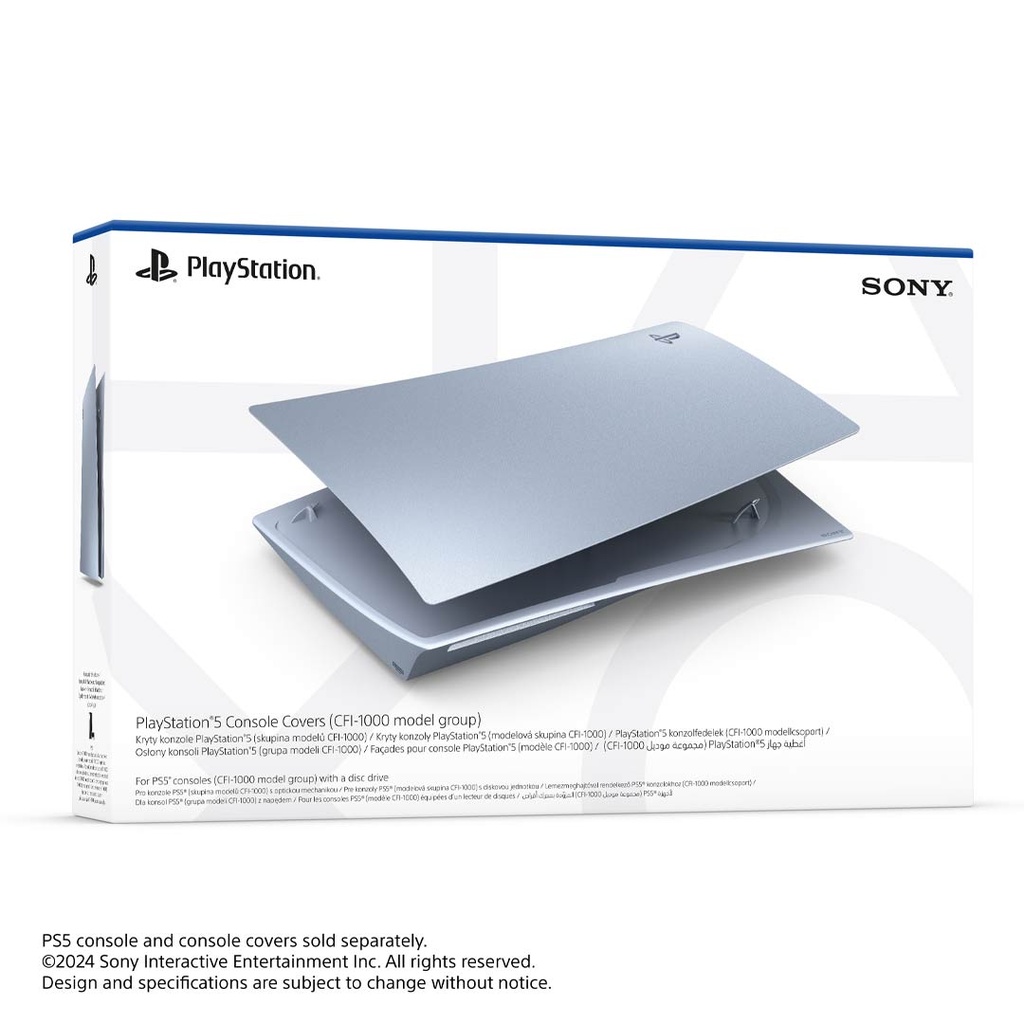 PS5 Console Disk Edition Cover - Sterling Silver