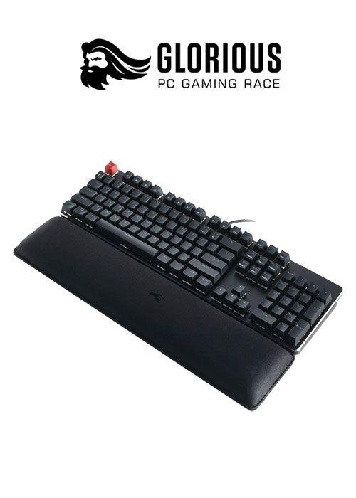 Keyboard Wrist Rest Full Size - Stealth - Black  (Glorious)